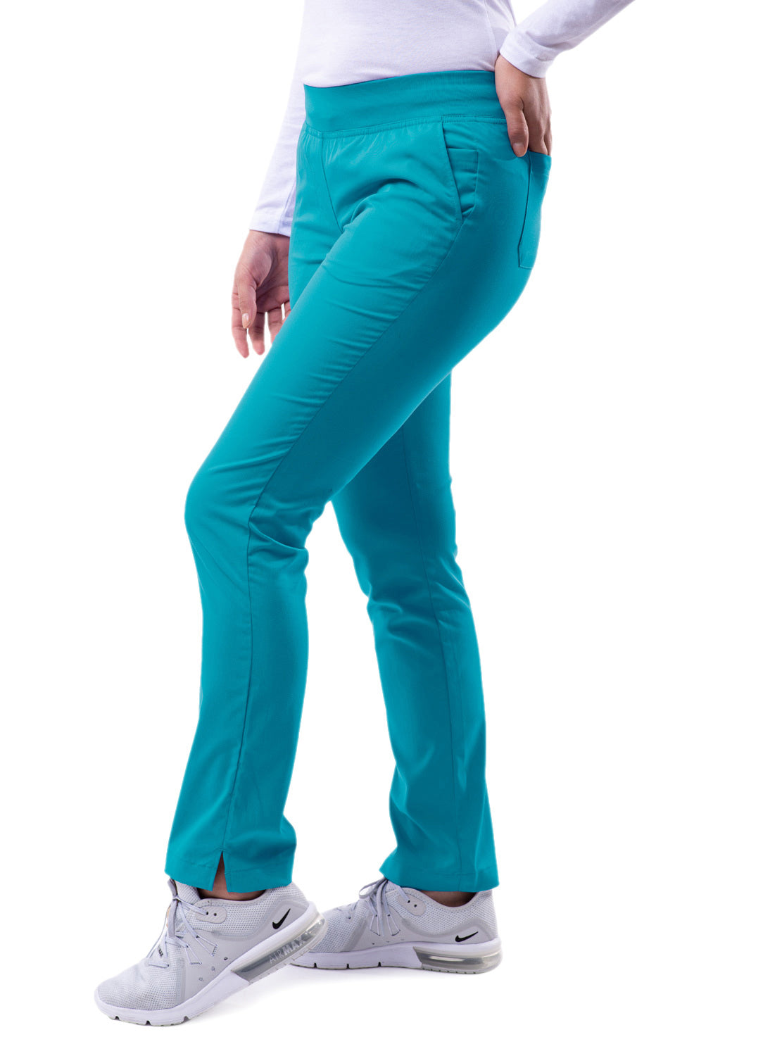 Adar Pro Women's Skinny Leg Yoga Scrub Pants. Tall S-XL