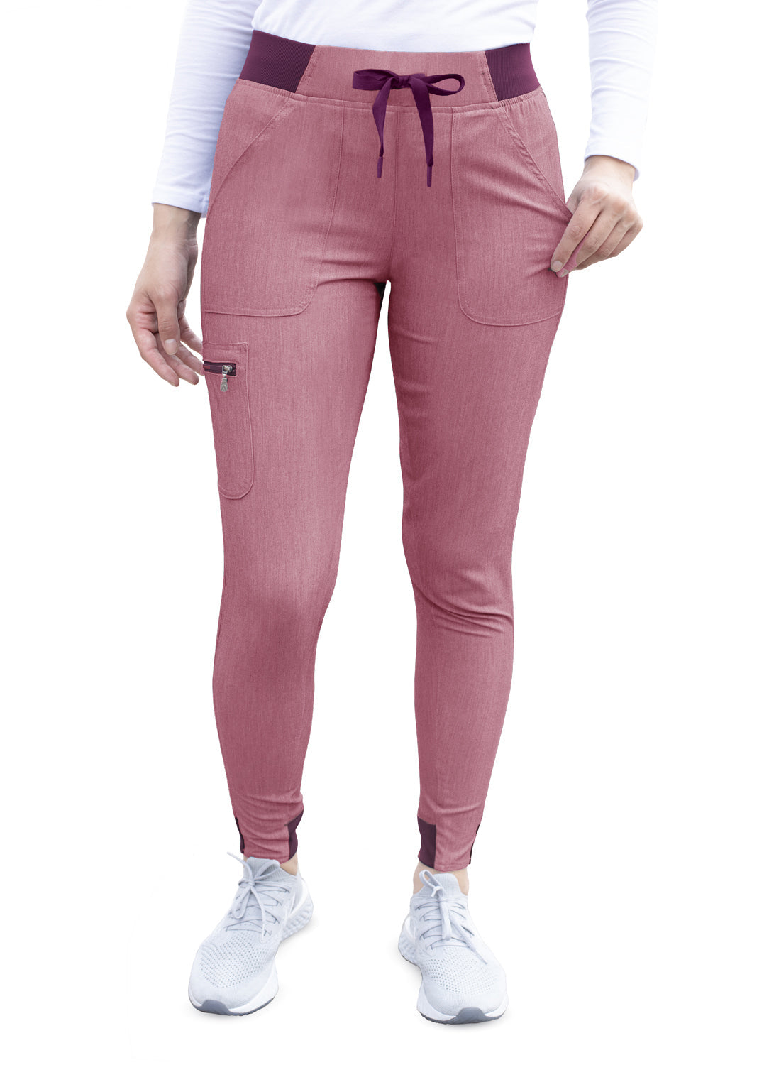 Adar Pro Heather Women's Yoga Jogger Scrub Pants (2X-5X)