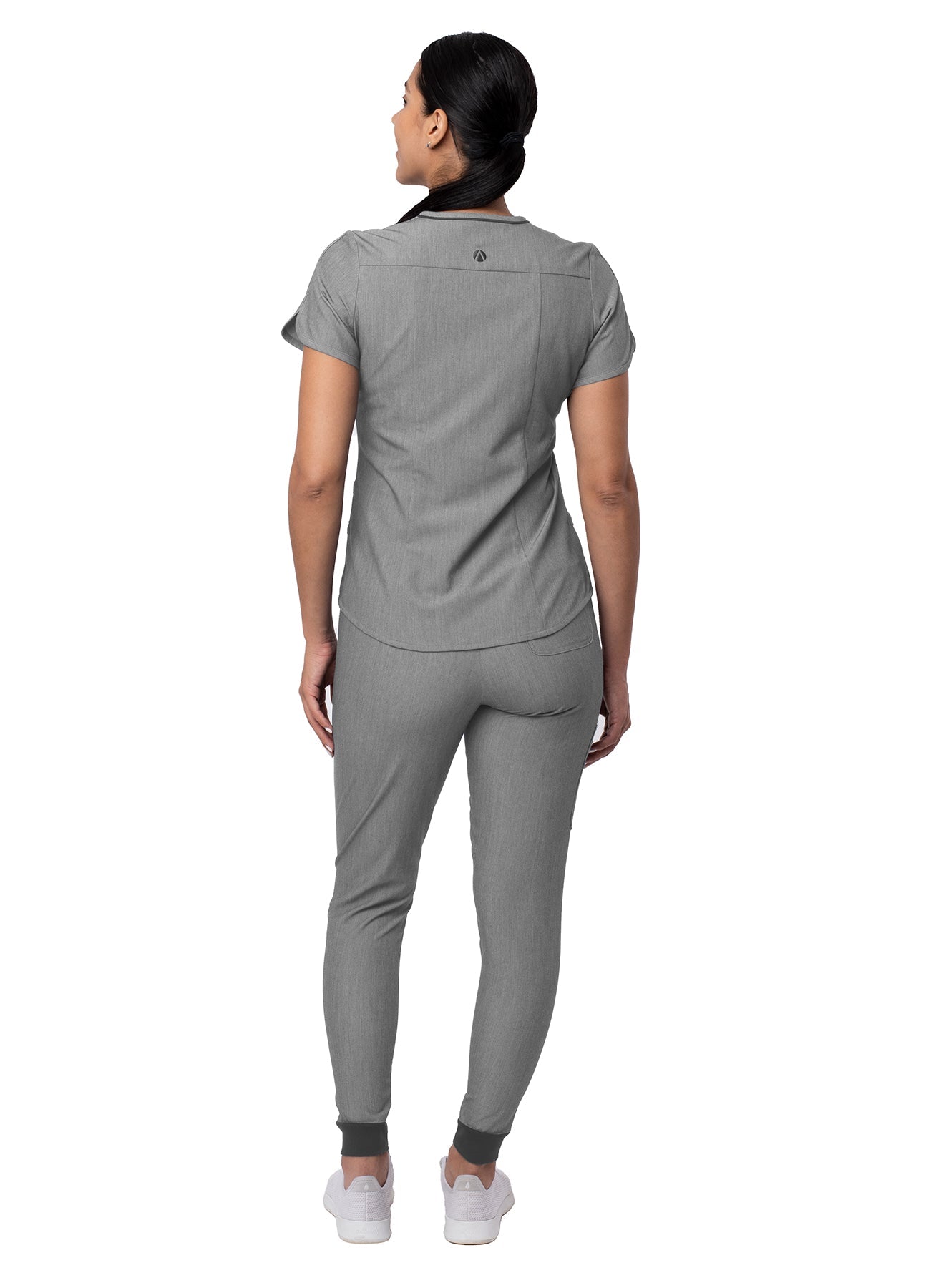 Adar Pro Heather Women's Modern Athletic Jogger Scrub Set (2X-5X)