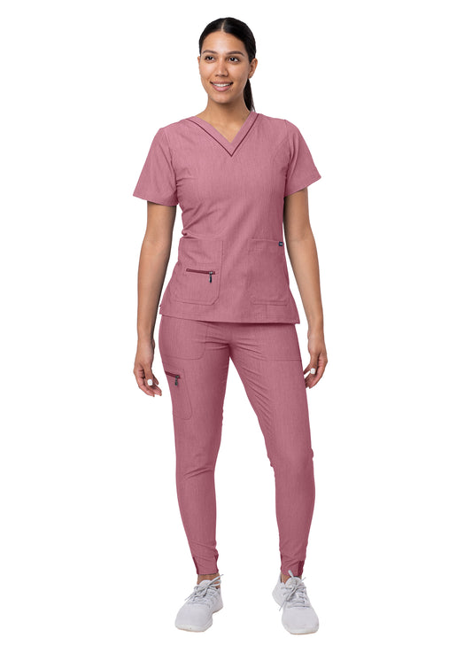 Adar Pro Heather Women's Flawless Plus Scrub Set