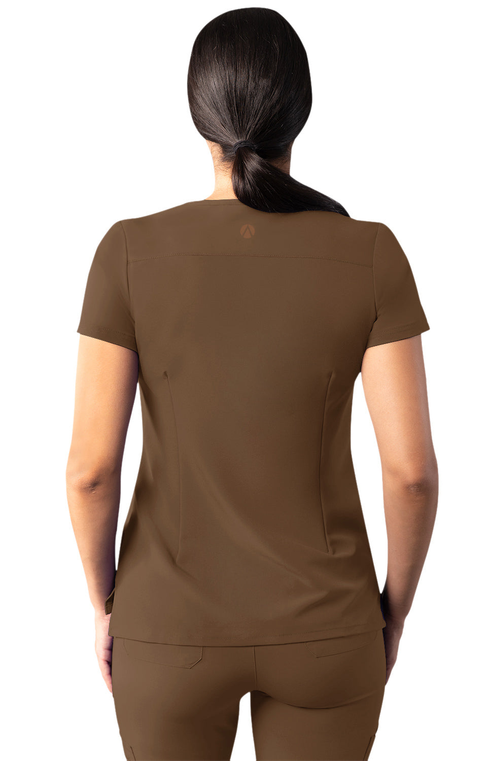 Adar Addition Women's Modern V-Neck Scrub Top