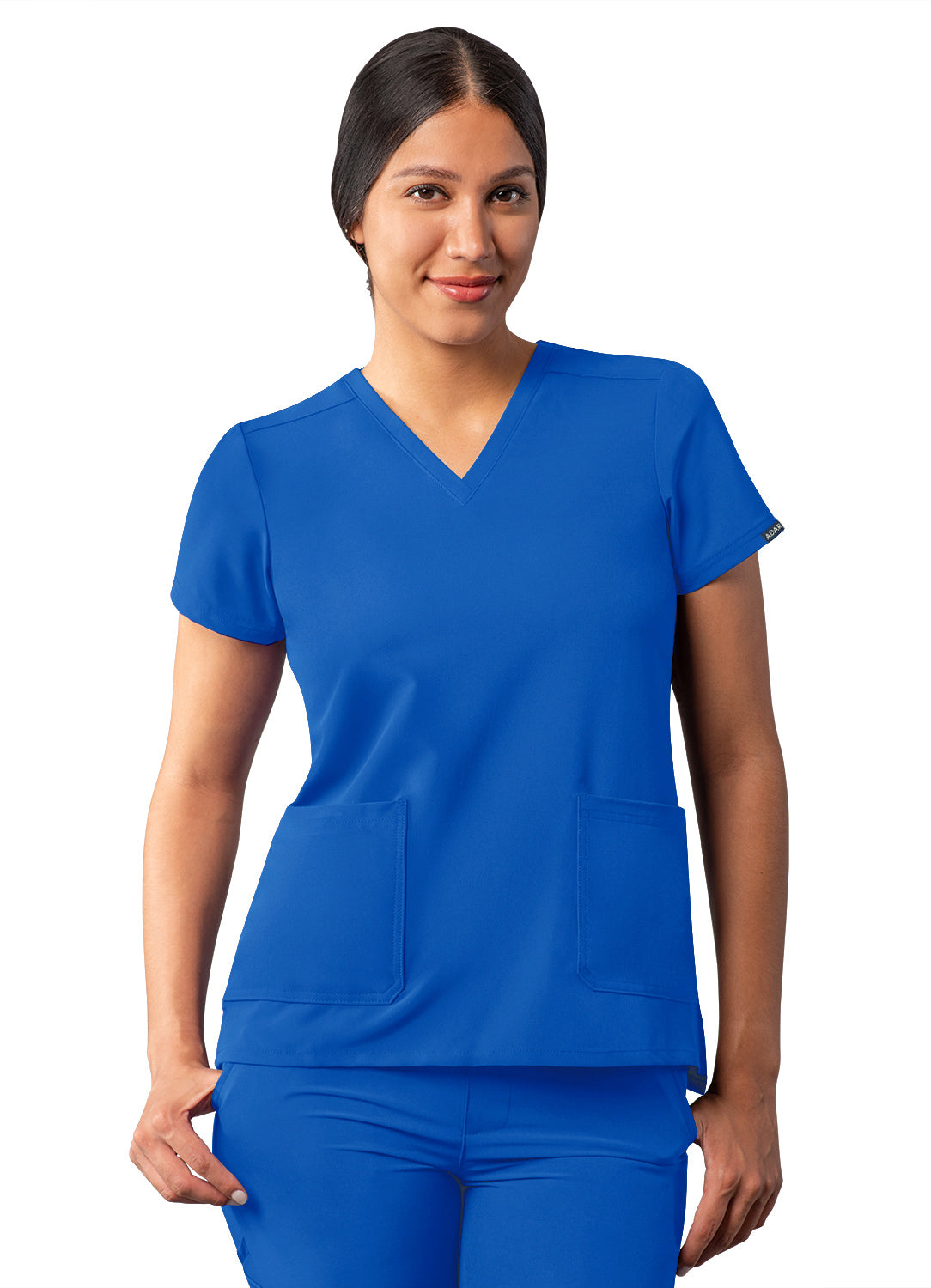 Adar Addition Women's Modern V-Neck Scrub Top