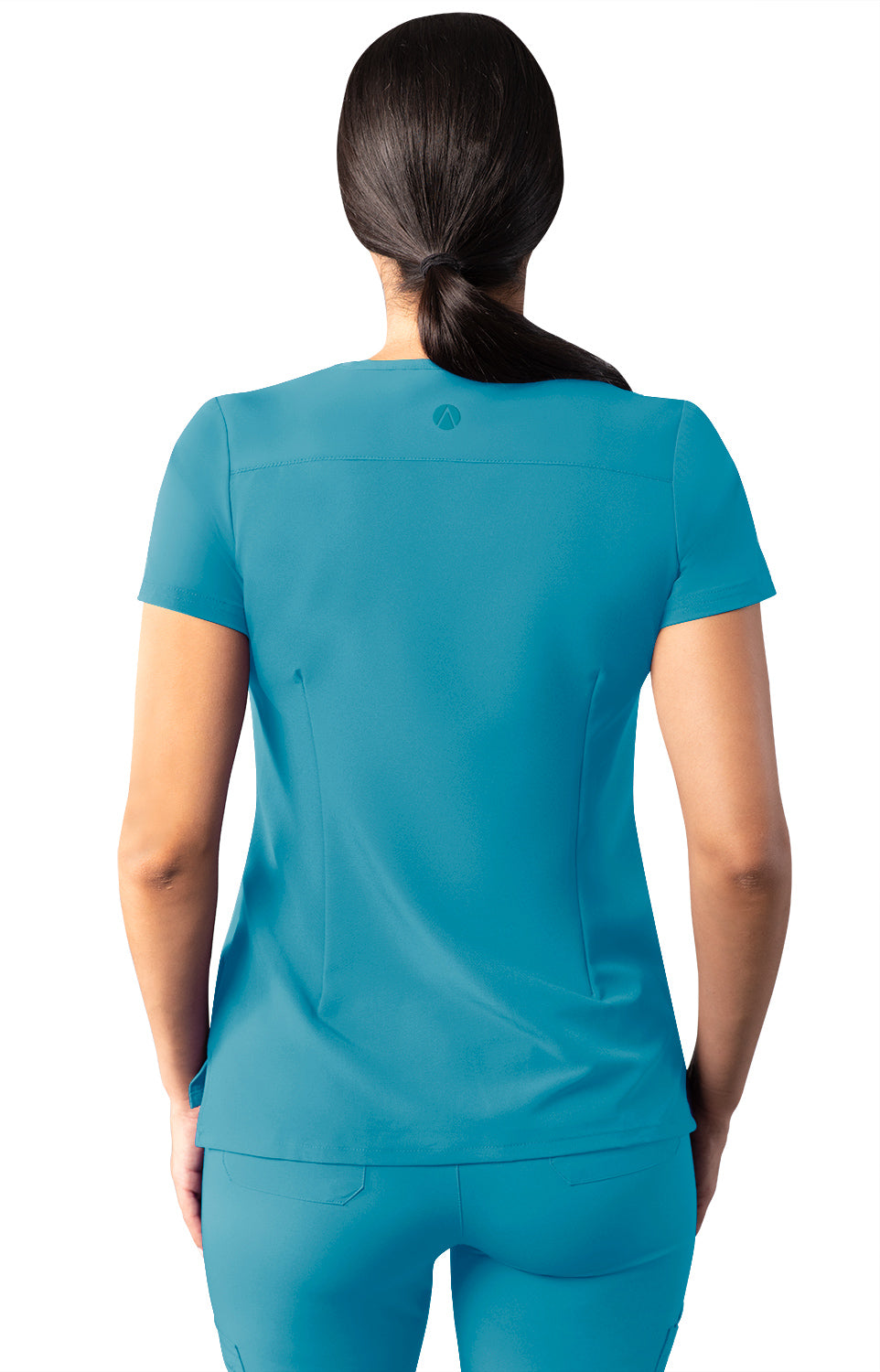 Adar Addition Women's Modern V-Neck Scrub Top