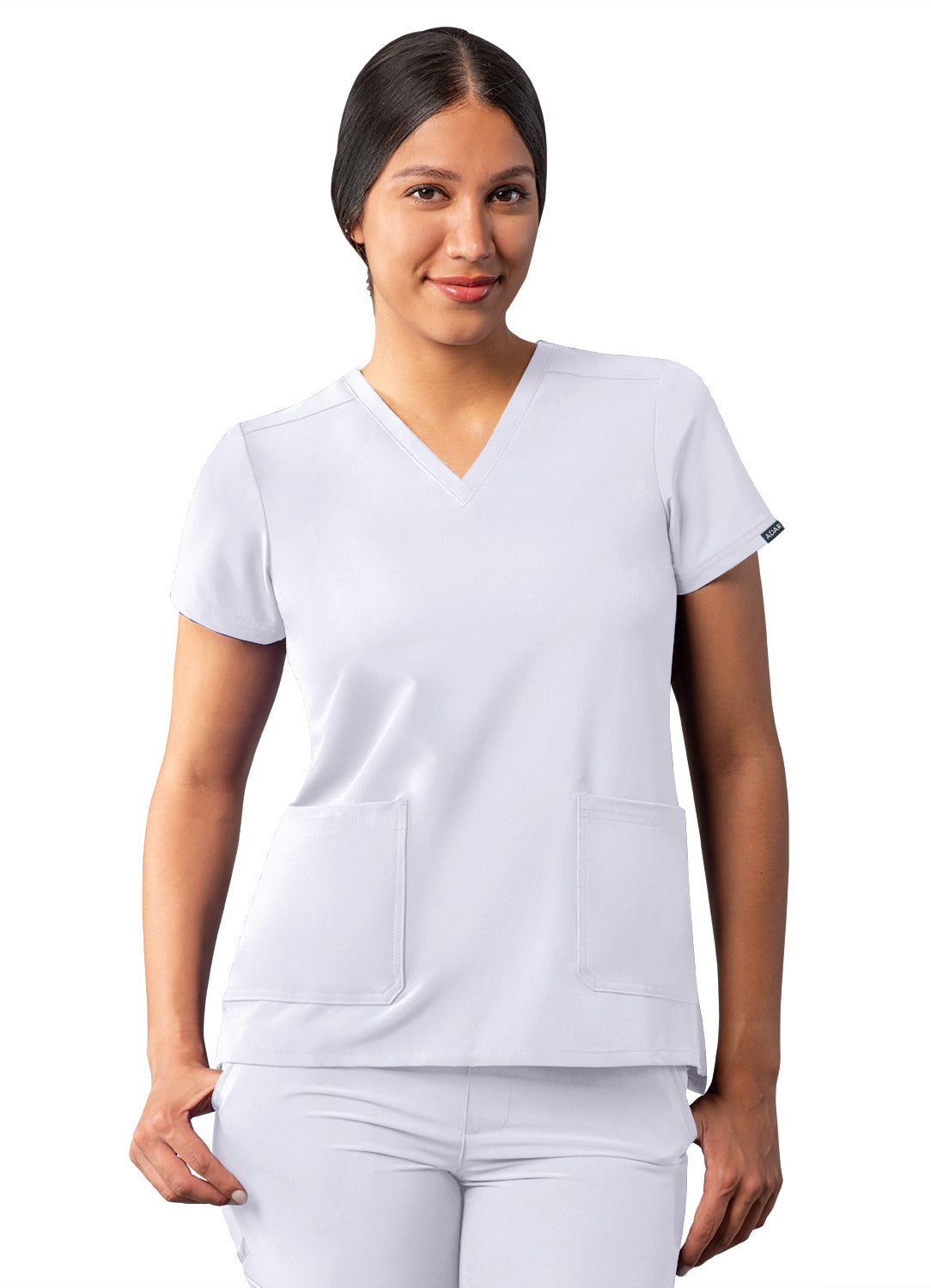 Adar Addition Women's Modern V-Neck Scrub Top
