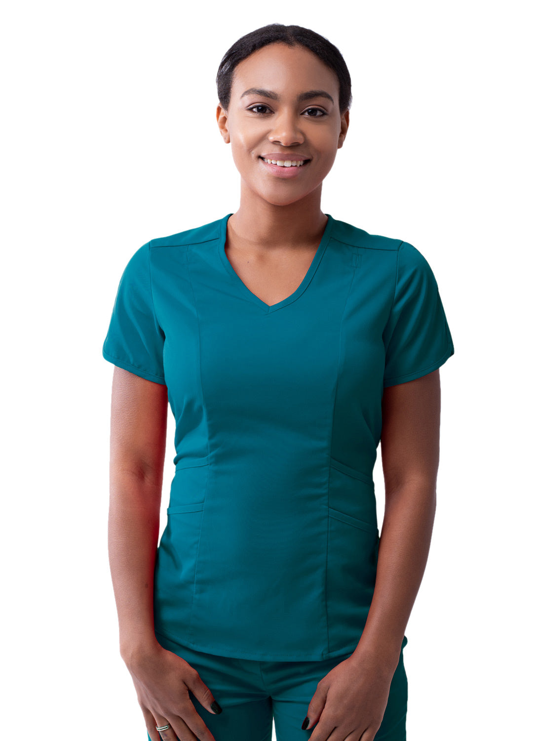 Adar Pro Scrubs for Women feature a Modern V-Neck Scrub Top (2X-3X)