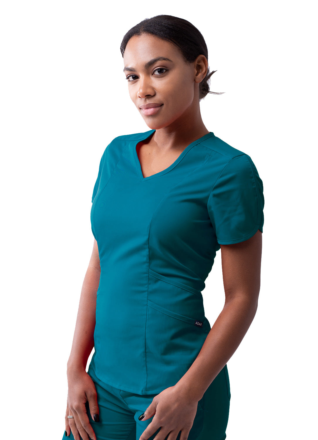 Adar Pro Scrubs for Women feature a Modern V-Neck Scrub Top (2X-3X)