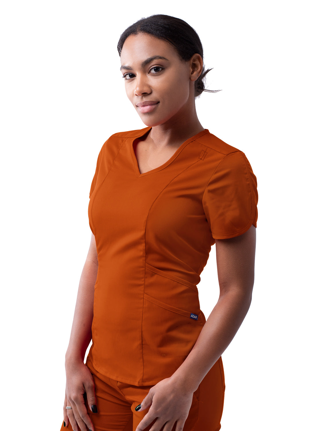 Adar Pro Scrubs for Women feature a Modern V-Neck Scrub Top (2X-3X)