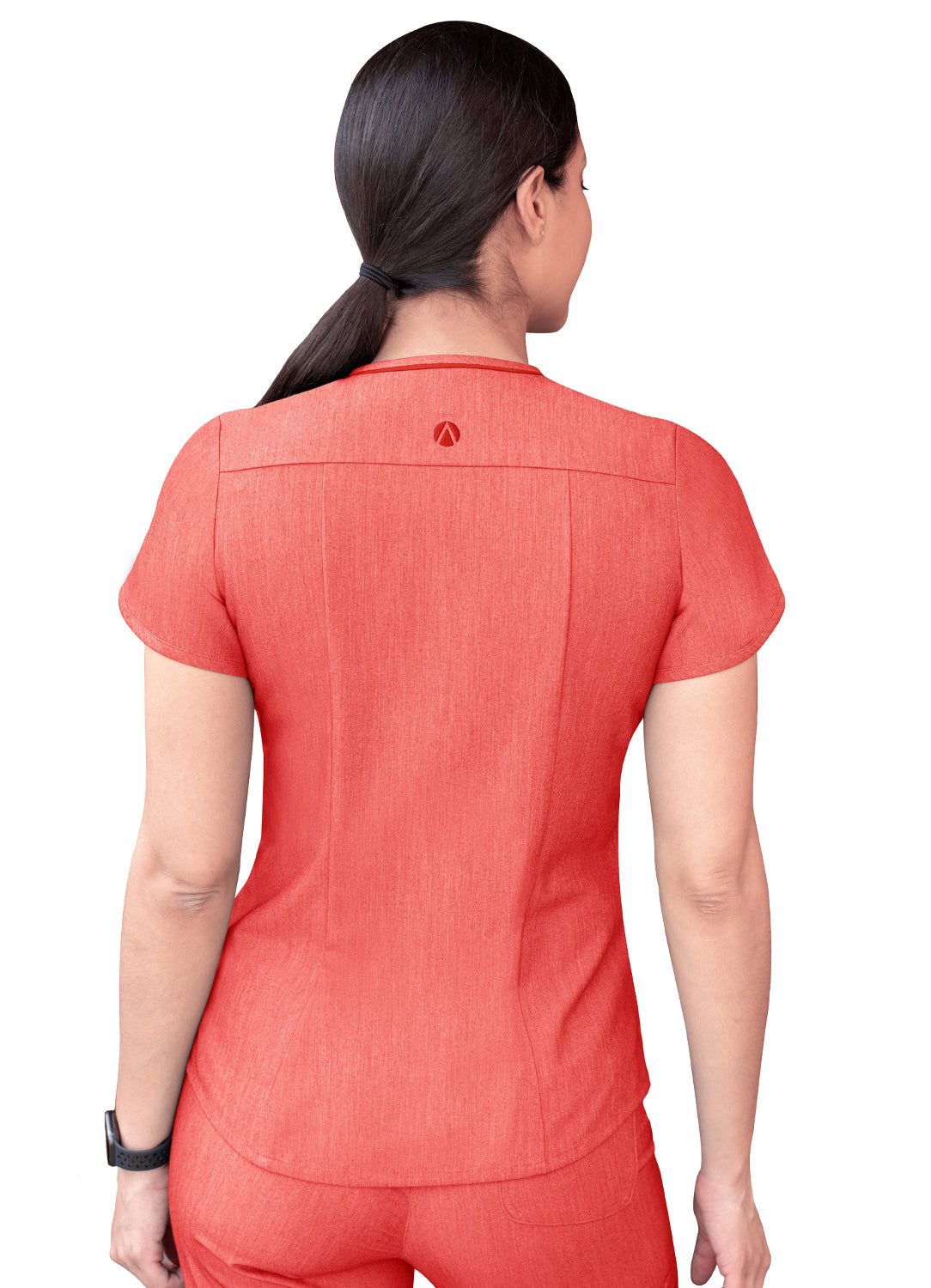 Adar Pro Scrubs for Women feature a Modern V-Neck Scrub Top Heather Pro collection 2X-3X