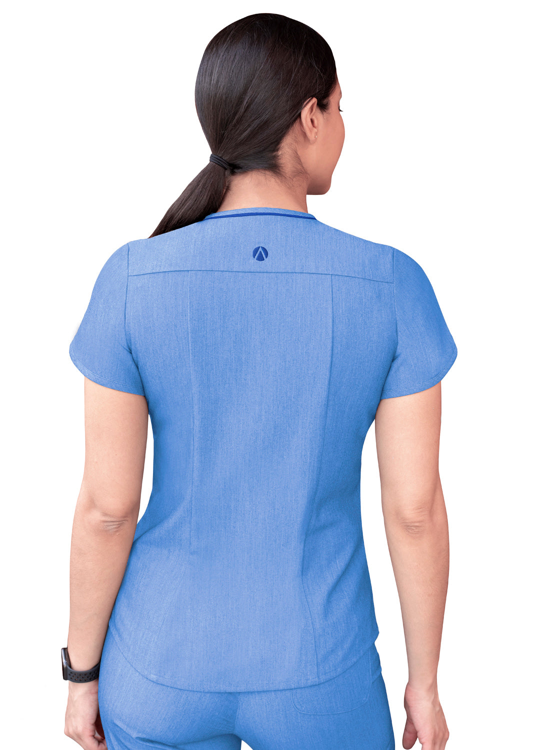 Adar Pro Scrubs for Women feature a Modern V-Neck Scrub Top Heather Pro collection 2X-3X