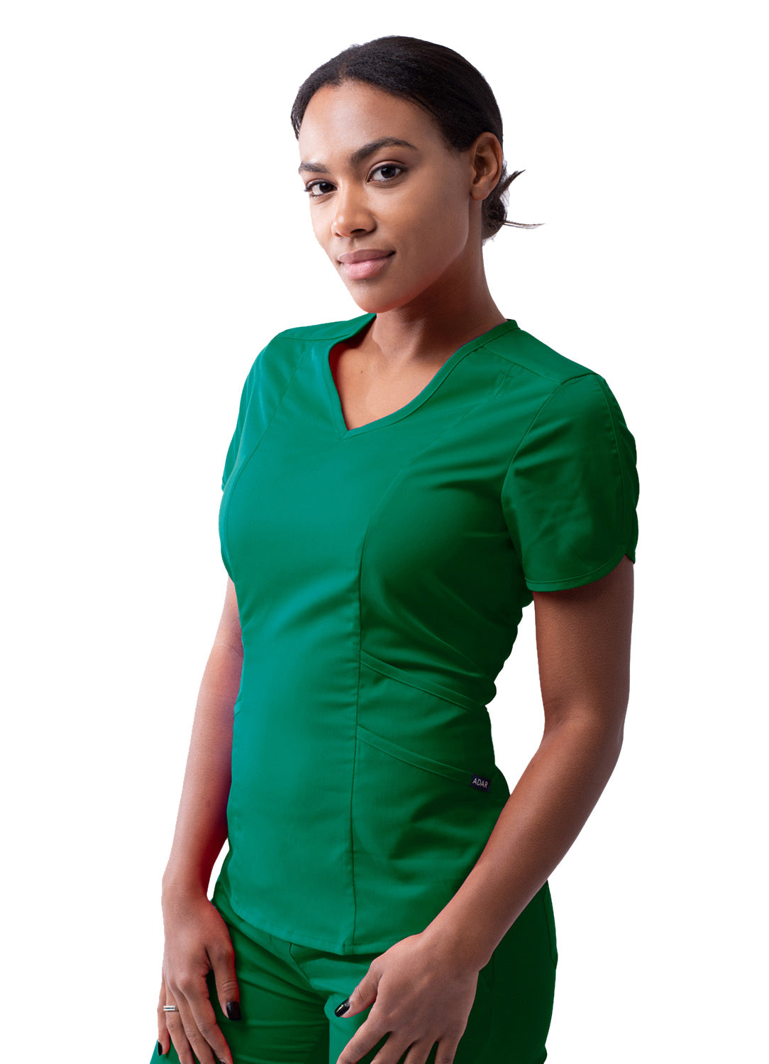 Adar Pro Scrubs for Women feature a Modern V-Neck Scrub Top (2X-3X)