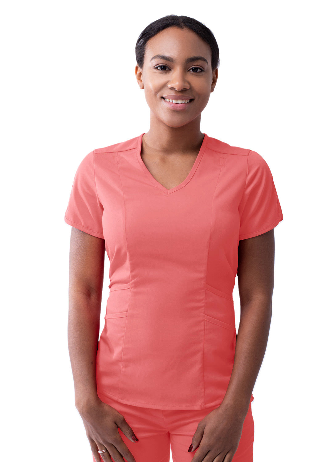 Adar Pro Scrubs for Women feature a Modern V-Neck Scrub Top (2X-3X)