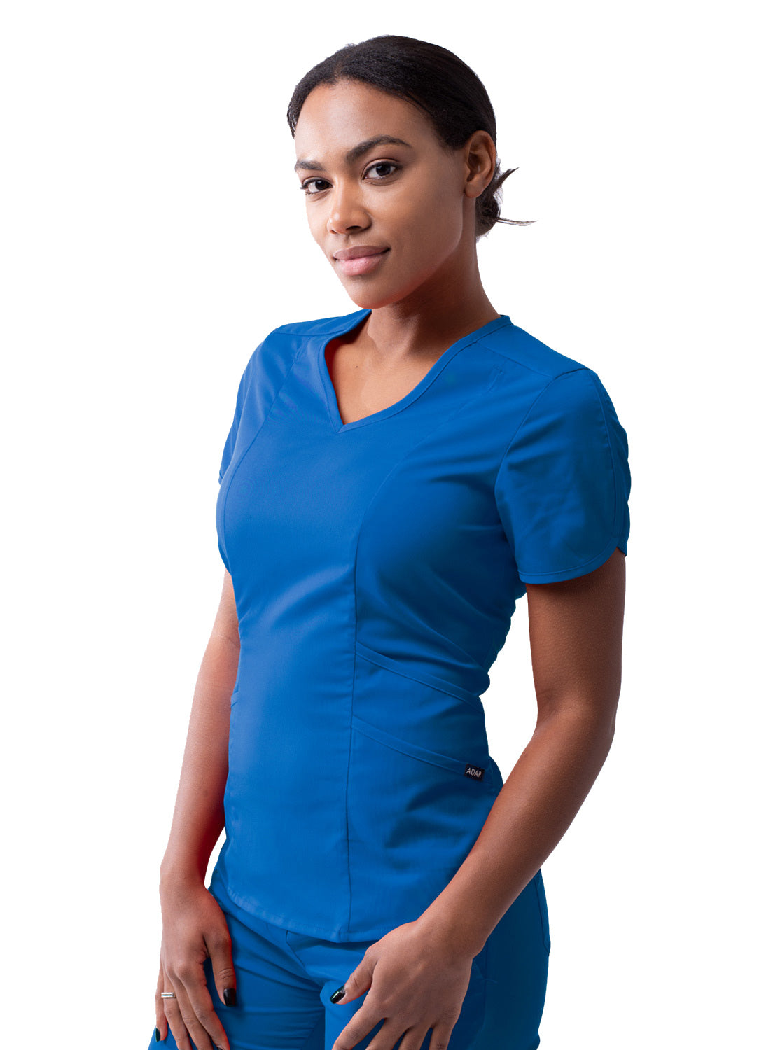 Adar Pro Scrubs for Women feature a Modern V-Neck Scrub Top (2X-3X)