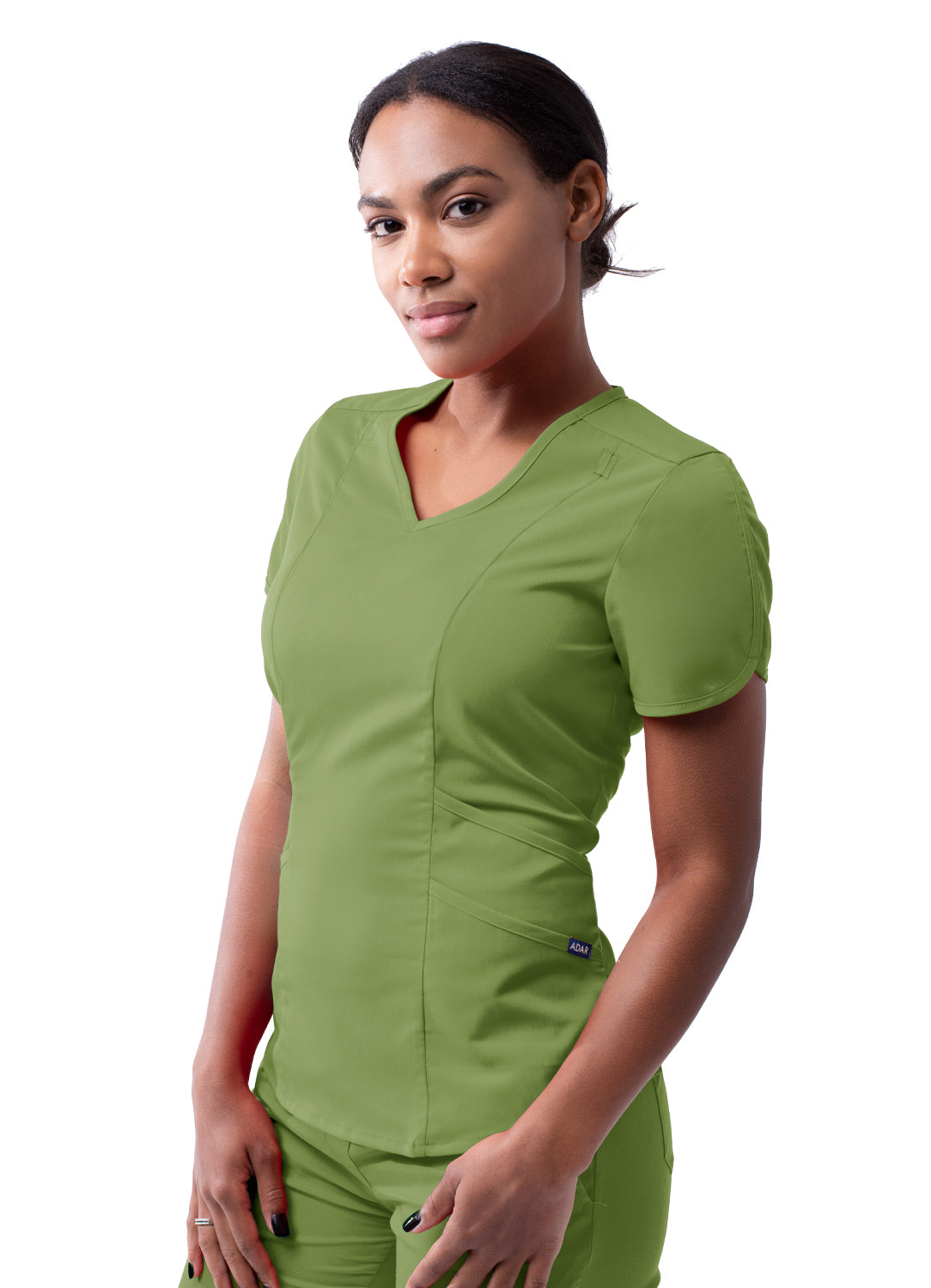 Adar Pro Scrubs for Women feature a Modern V-Neck Scrub Top (2X-3X)