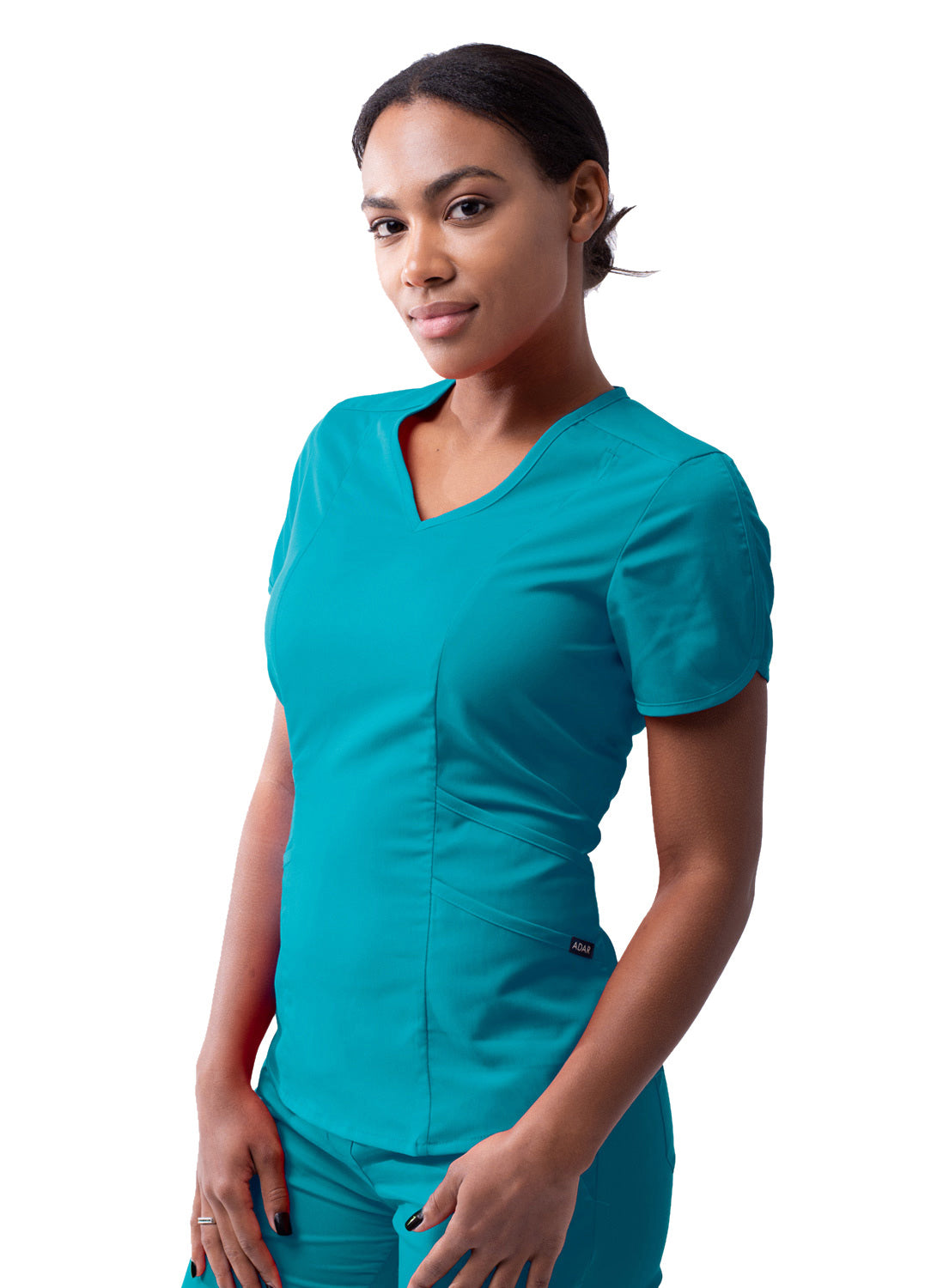 Adar Pro Scrubs for Women feature a Modern V-Neck Scrub Top (2X-3X)