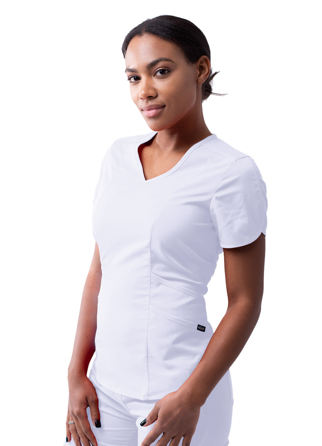 Adar Pro Scrubs for Women feature a Modern V-Neck Scrub Top (2X-3X)