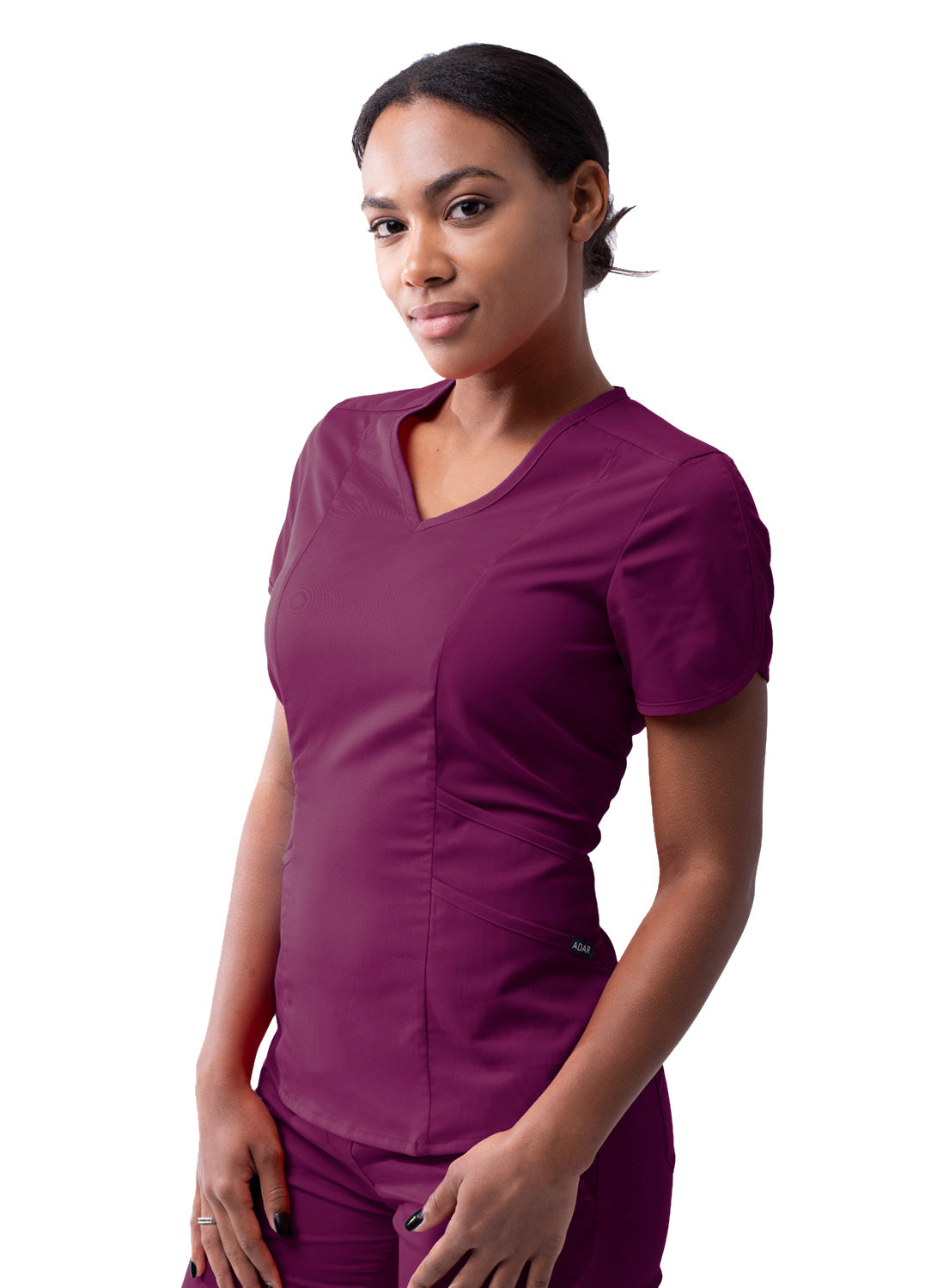 Adar Pro Scrubs for Women feature a Modern V-Neck Scrub Top (2X-3X)
